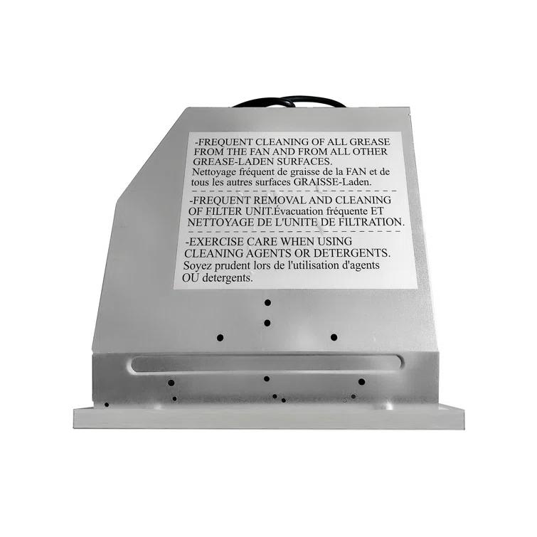 Cosmo 30 in. Lumin Collection Ducted Insert Range Hood, Touch Controls, LED Lights, Permanent Filters, Stainless Steel