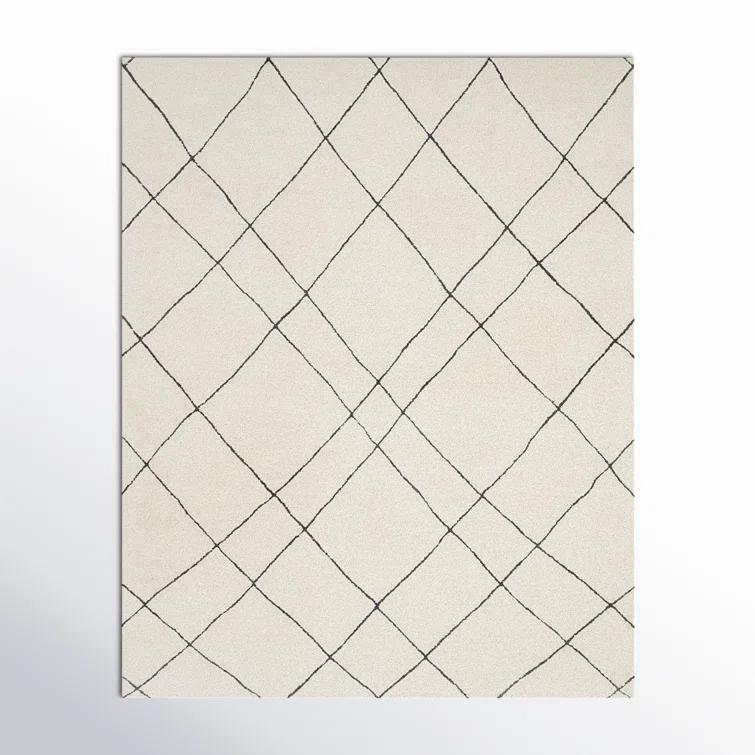 Seaton Wool Black/Cream Rug