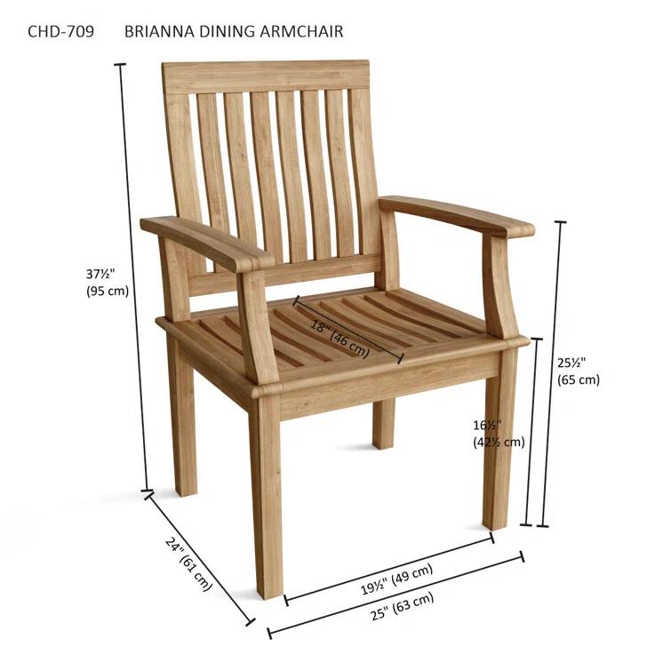 Windsor 4 - Person Square Teak Outdoor Dining Set