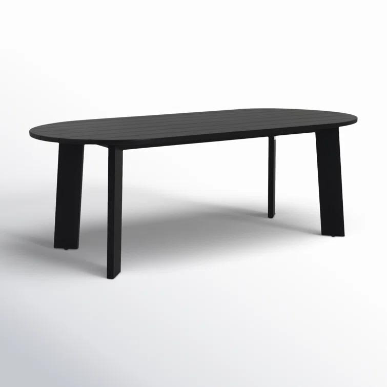 Pernelle 84'' Oval Outdoor Dining Table