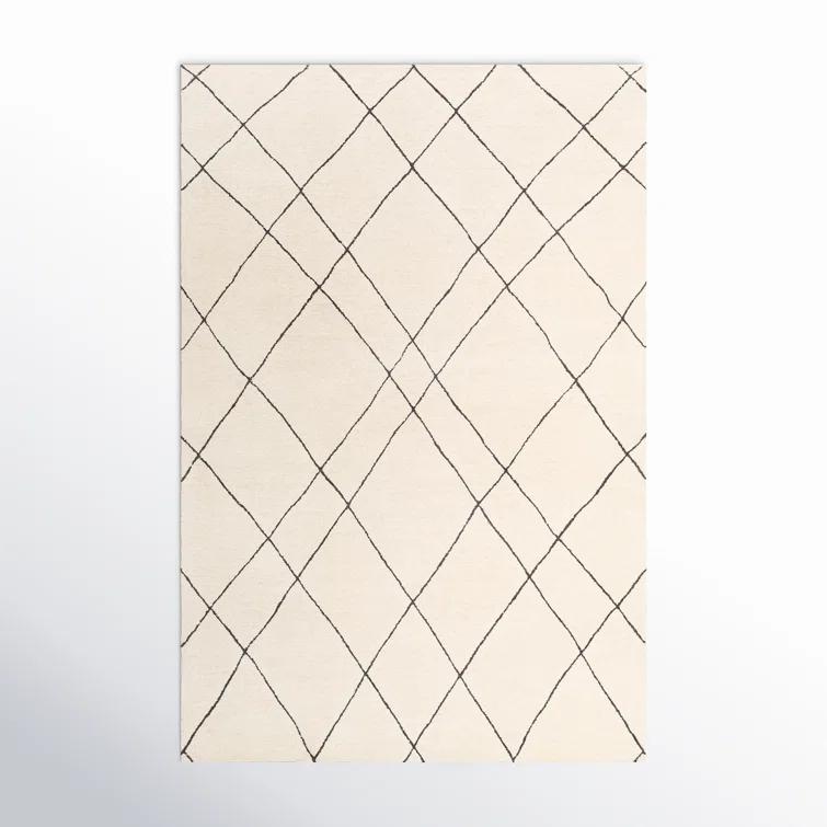 Seaton Wool Black/Cream Rug
