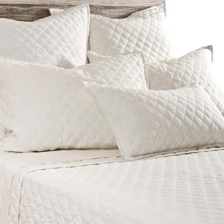 Hampton Quilted Coverlet by Pom Pom at Home - Cream / Queen