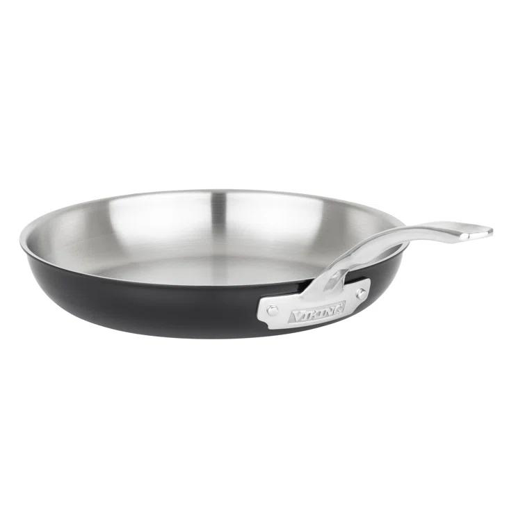 Viking Viking 12pc Cast Black 3-Ply Stainess Steel Cookware Set with Metal Lids