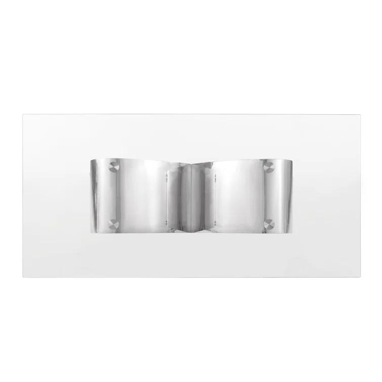 Rosdorf Park Tempered Glass Dining Set With Boucle Fabric Side Chairs