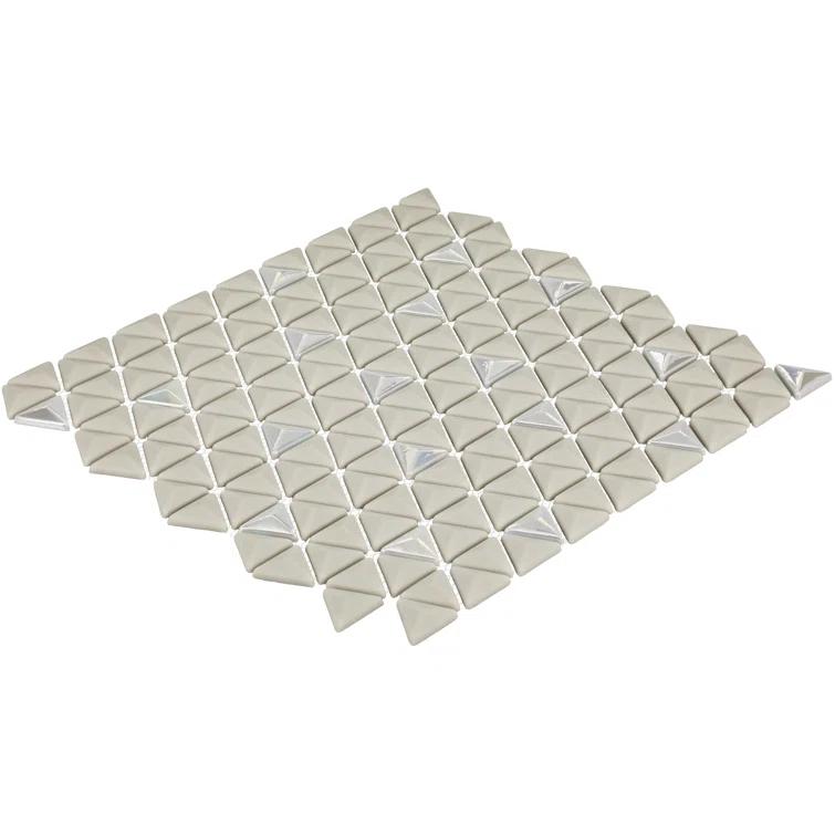 Daltile Starcastle 1" Triangle Glass Wall Mosaic (Set of 13)