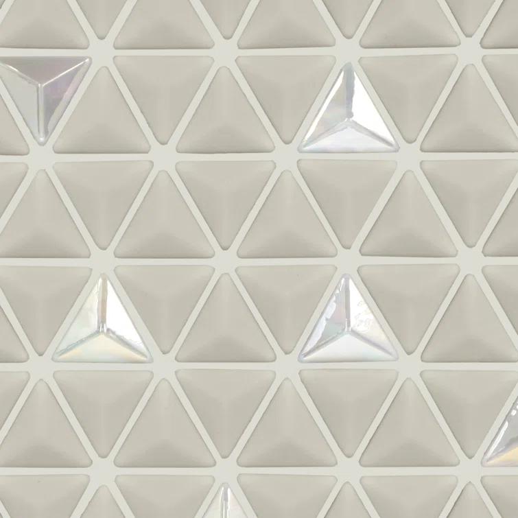Daltile Starcastle 1" Triangle Glass Wall Mosaic (Set of 13)