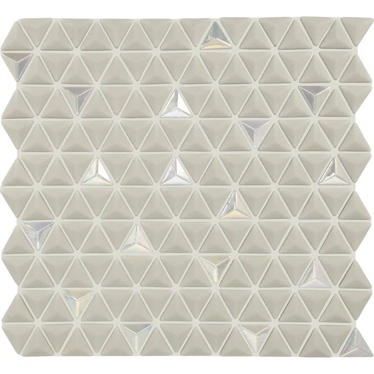 Daltile Starcastle 1" Triangle Glass Wall Mosaic (Set of 13)