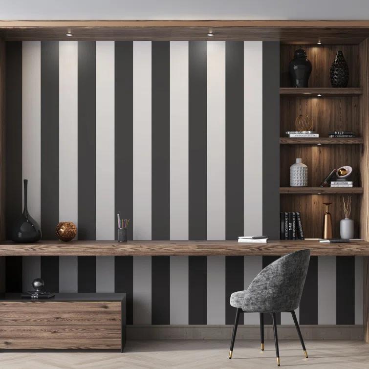 Style Sisters Classic Wide Stripe Design Wallpaper Roll