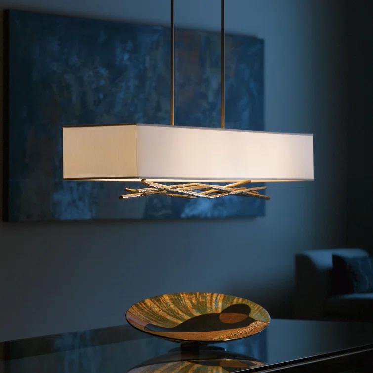 Brindille 4 - Light Kitchen Island Rectangle Pendant