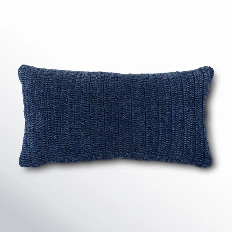Nakeya Knitted Linen Throw Pillow