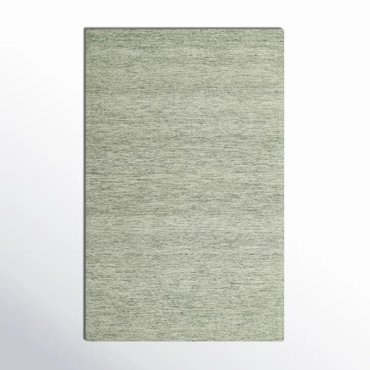 Sage Hand-Tufted Wool Rectangular Area Rug 3'6" x 5'6"