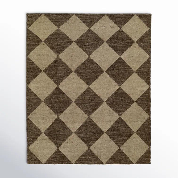 Palau Hand-Knotted Wool Rug - Brown / 8' x 10'