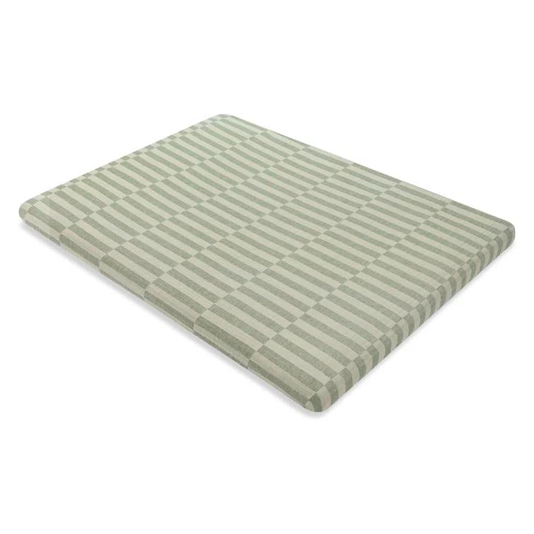 Babyletto Muslin All-Stages Midi Crib Sheet, GOTS Certified Organic Cotton - Moss Stripe