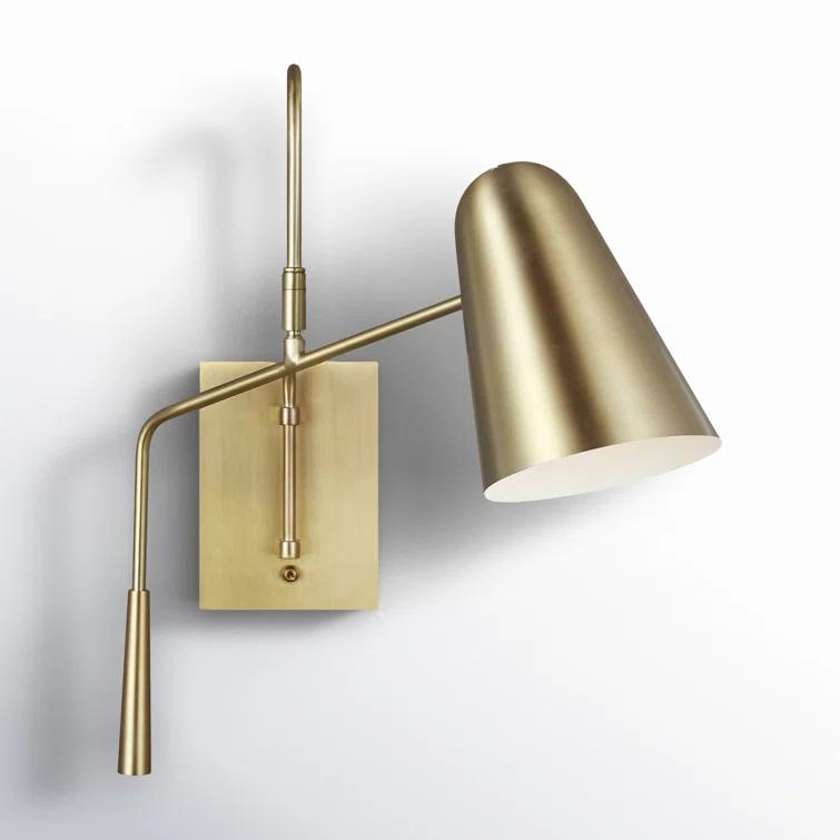 Simon Burnished Brass and Black One Light Wall Sconce