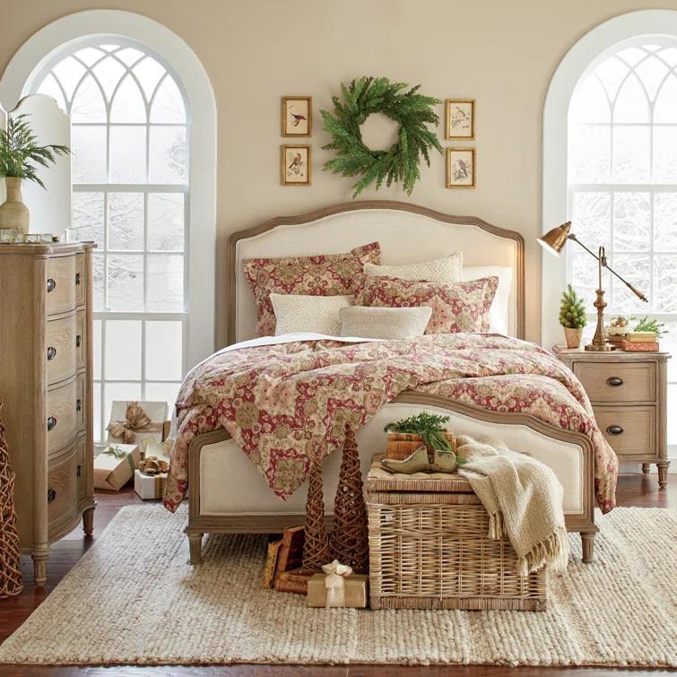 Devon Traditional Brown Wood 2-Drawer Nightstand