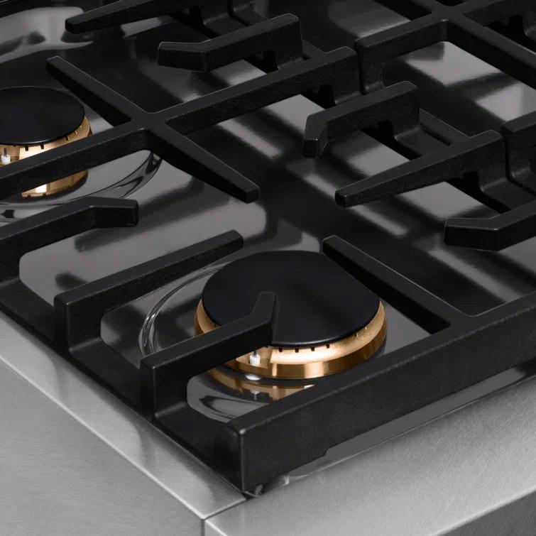 Paramount 30" Stainless Steel 4-Burner Propane Cooktop