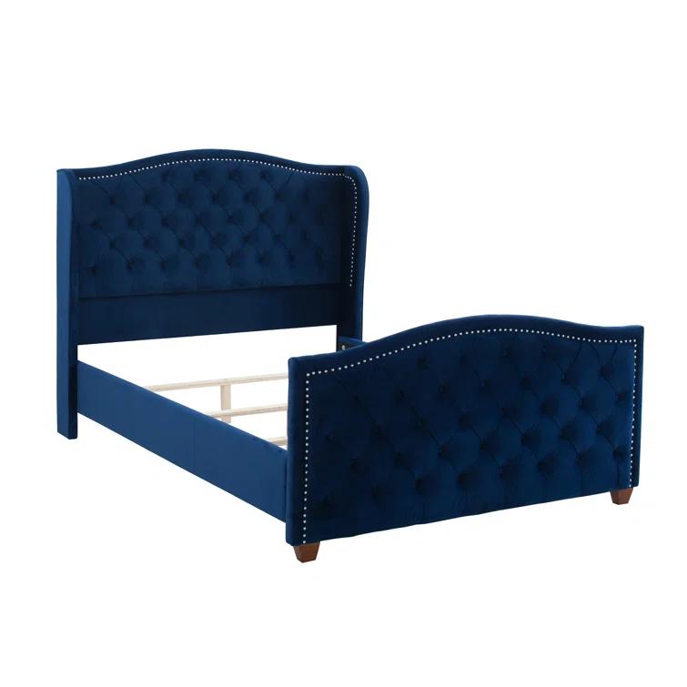 Coleman Upholstered Wingback Bed