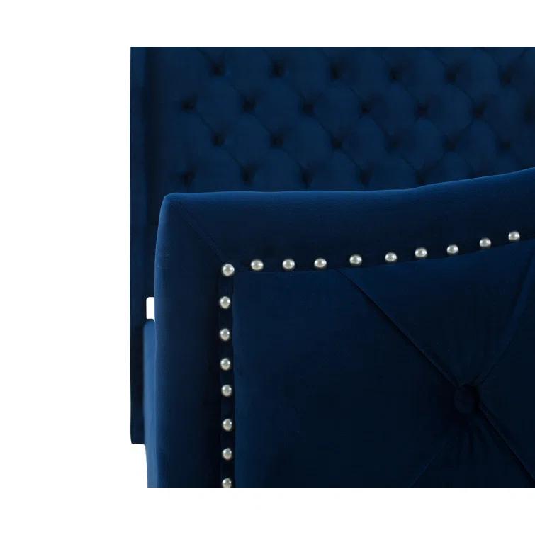 Coleman Upholstered Wingback Bed