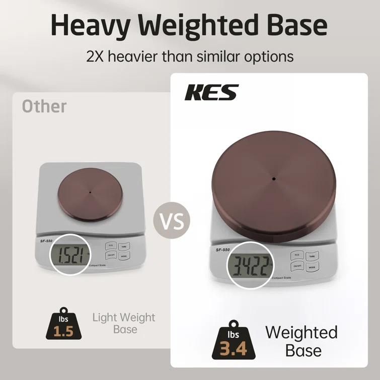 KES Freestanding Toilet Paper Holder with Weighted Base 26" H SUS304 Stainless Steel
