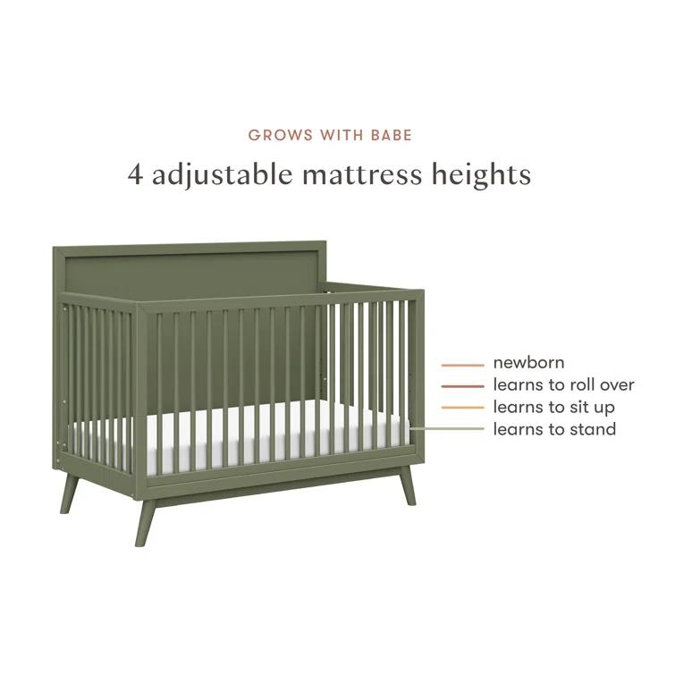 Palma 4-in-1 Convertible Crib with Toddler Bed Conversion Kit