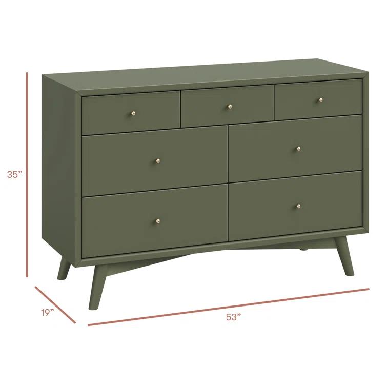 Palma 7 Drawer 53" W Double Dresser