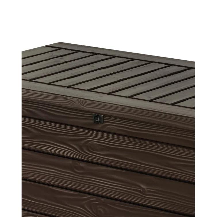 Keter Keter Westwood 150 Gallon Large Durable Resin Outdoor Storage and Organization Deck Box For Patio Furniture and Supplies