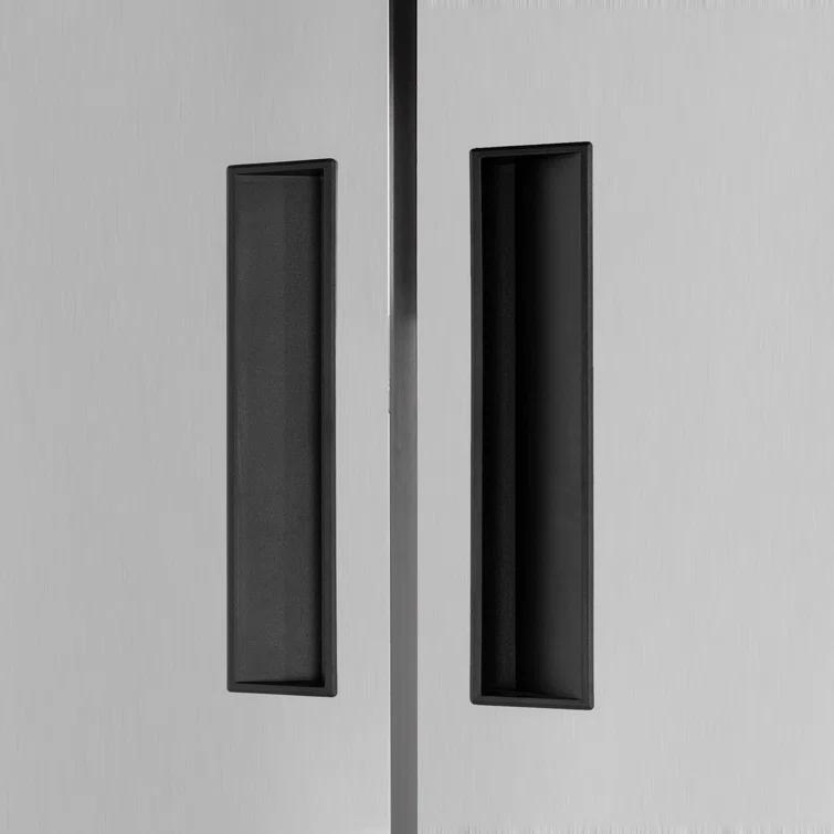 KoolMore 47 cu. ft. Commercial 2 Solid Door Reach In Refrigerator in Stainless Steel