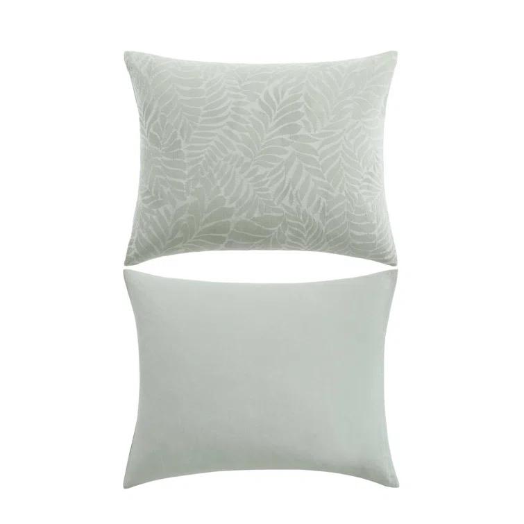 Harbor Palm 3 Piece Green 100% Cotton King Comforter Set