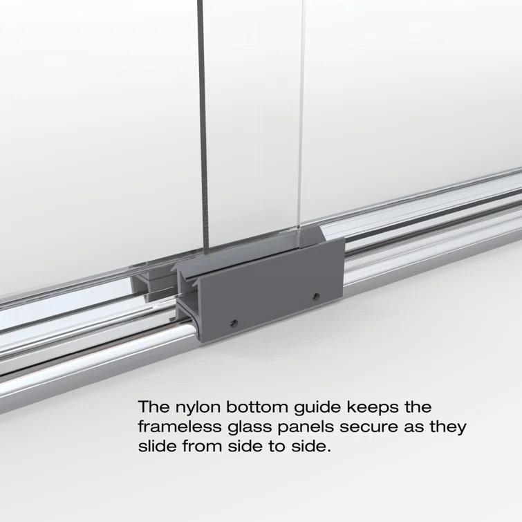 Classic 56" x 70" Frameless Bypass Sliding Shower Door