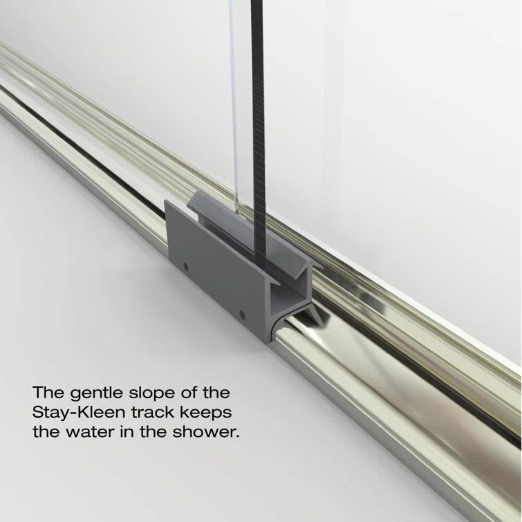 Classic 56" x 70" Frameless Bypass Sliding Shower Door