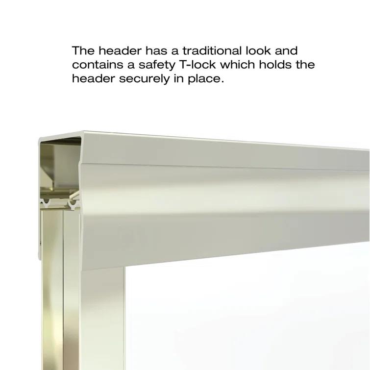 Classic 56" x 70" Frameless Bypass Sliding Shower Door