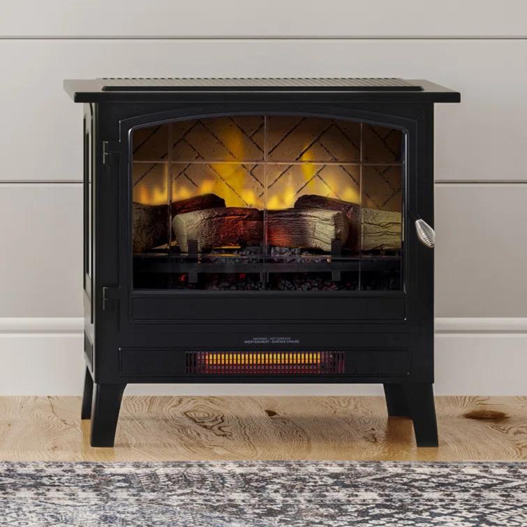Country Living Smart Infrared Electric Fireplace Stove Heater, Alexa and Google Home Compatible