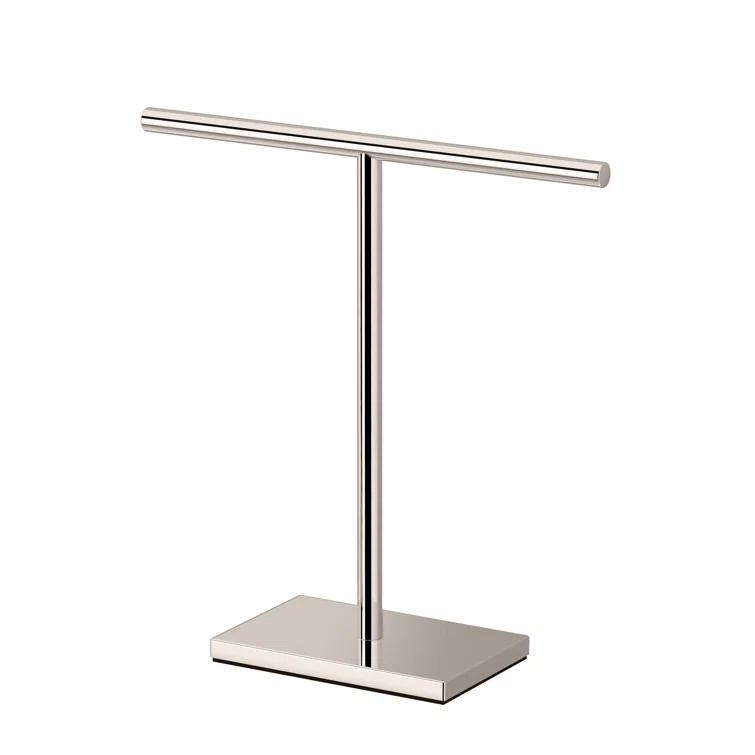 Freestanding Countertop Hand Towel Holder | 11.13"H x 10.50"W Weighted Base Towel Rack Stand