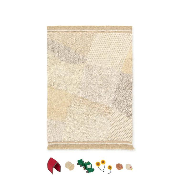 Lorena Canals Growing Up On A Farm Hand Tufted Cotton Abstract Rug