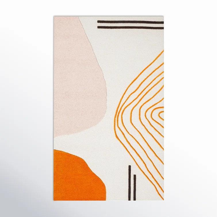 Rodeo Drive RD860 Hand Tufted Accent Rug - Ivory/Rust - 2'x3' - Safavieh.
