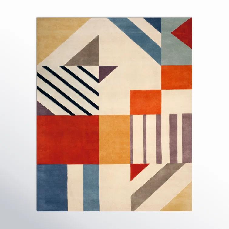 Tripoli Hand Tufted Wool Ivory/Multi Rug