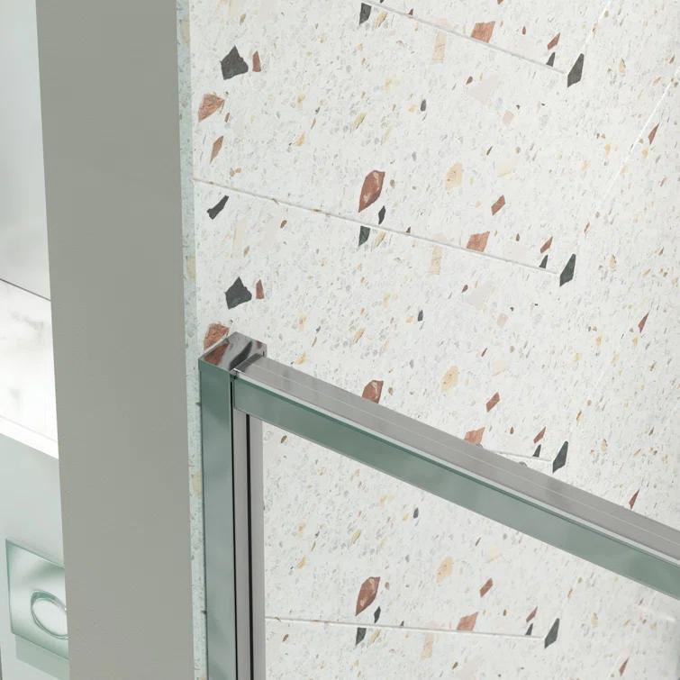 RAY'S RUGS & FLOORING LLC 12RRFR142461LTS 38-42" W x 71" H Pivot Frame Sliding Shower Door with 6mm Tempered Glass