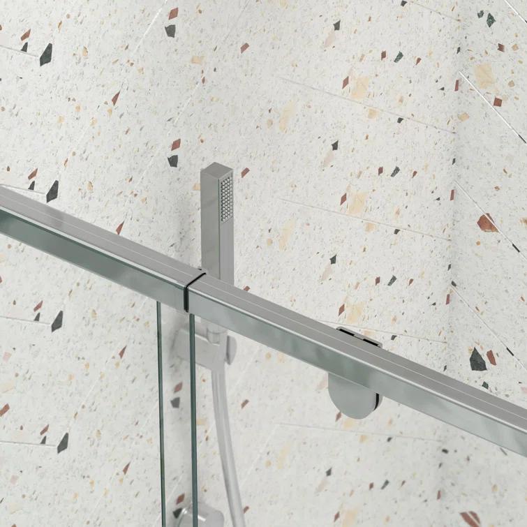 RAY'S RUGS & FLOORING LLC 12RRFR142461LTS 38-42" W x 71" H Pivot Frame Sliding Shower Door with 6mm Tempered Glass