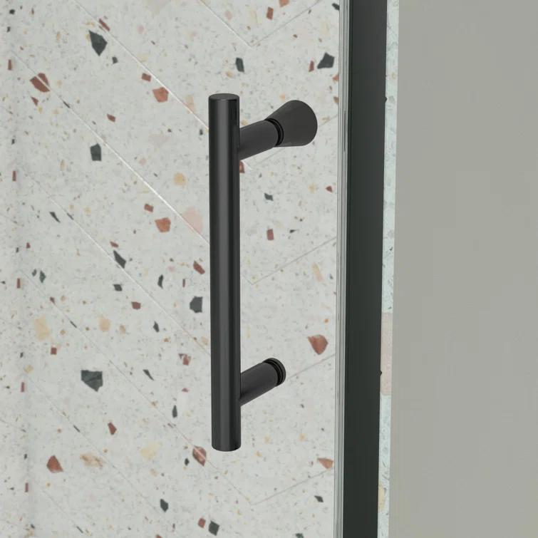 Arch Glass Designs 11DD131873LTS 38-42" W x 71" H Flush Glass Shower Door Reversible Installation