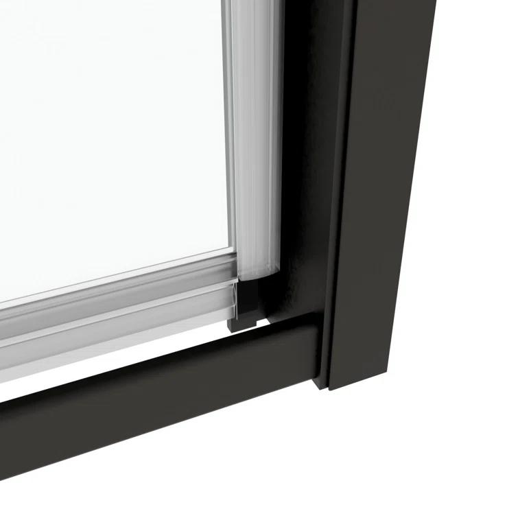 Arch Glass Designs 11DD131873LTS 38-42" W x 71" H Flush Glass Shower Door Reversible Installation