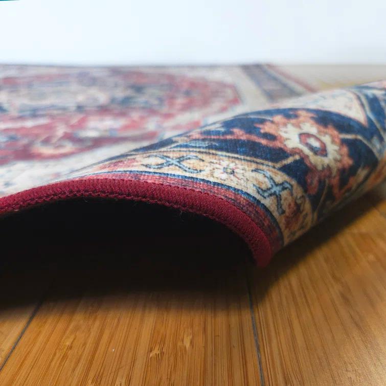 Gertmenian Crystal Print Soha Traditional Moroccan Red Area Rug