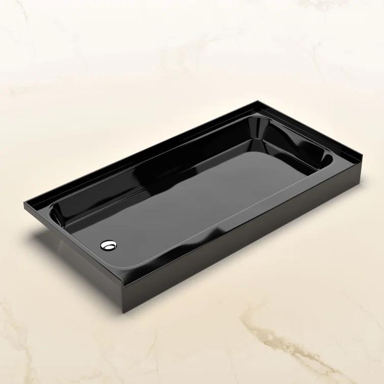 Voltaire 60 X 30 Shower Pan Base With Left Drain In Glossy