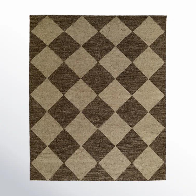 Palau Hand-Knotted Wool Rug - Brown / 10' x 14'