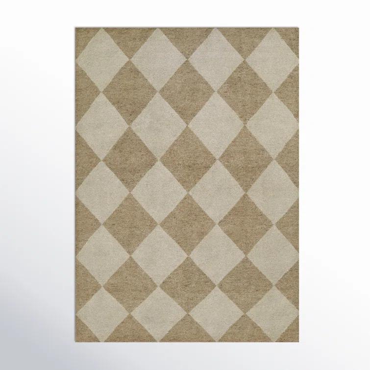 Palau Hand-Knotted Wool Rug - Beige / 6'3" x 9'