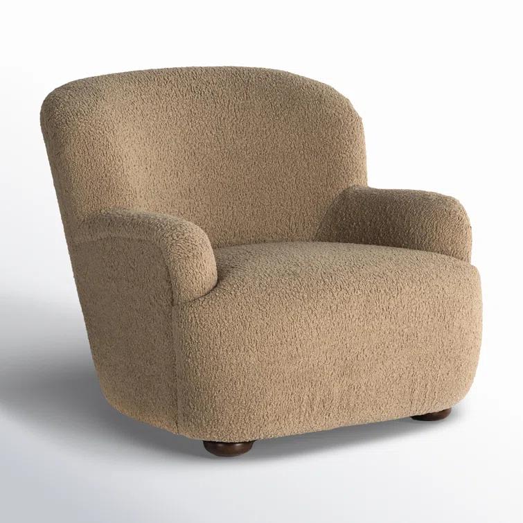 Preston Accent Chair - Camel Sheepskin