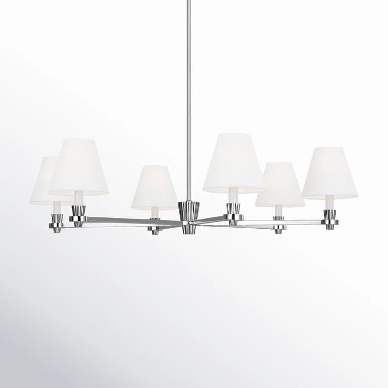 Paisley Empire Polished Nickel 6-Light Modern Chandelier