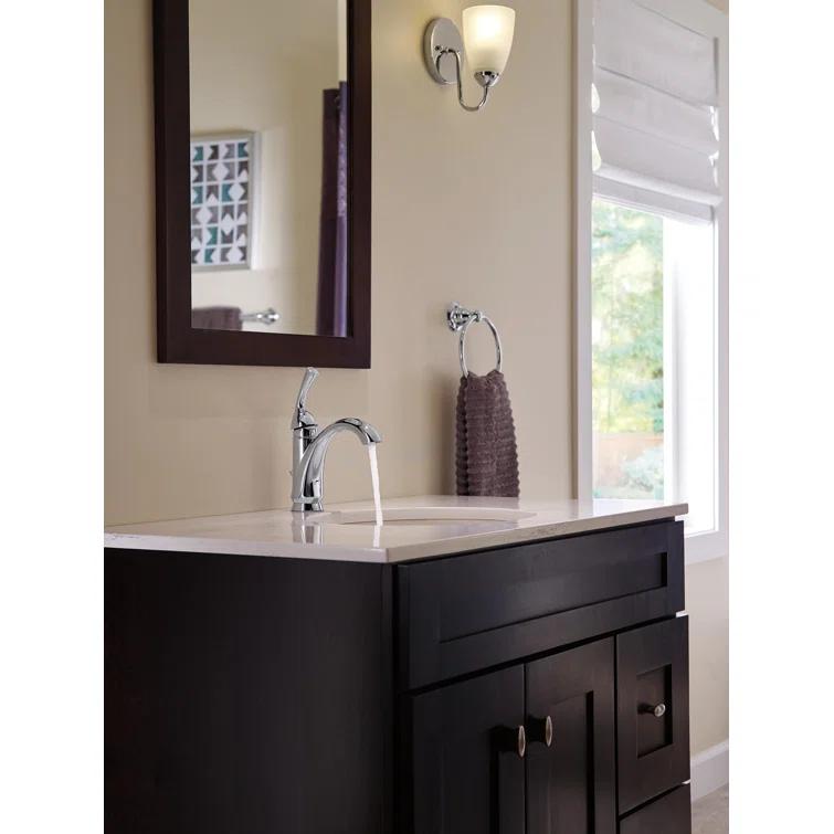 Haywood Single Hole Bathroom Faucet with Drain Assembly, Single Handle Bathroom Sink Faucet