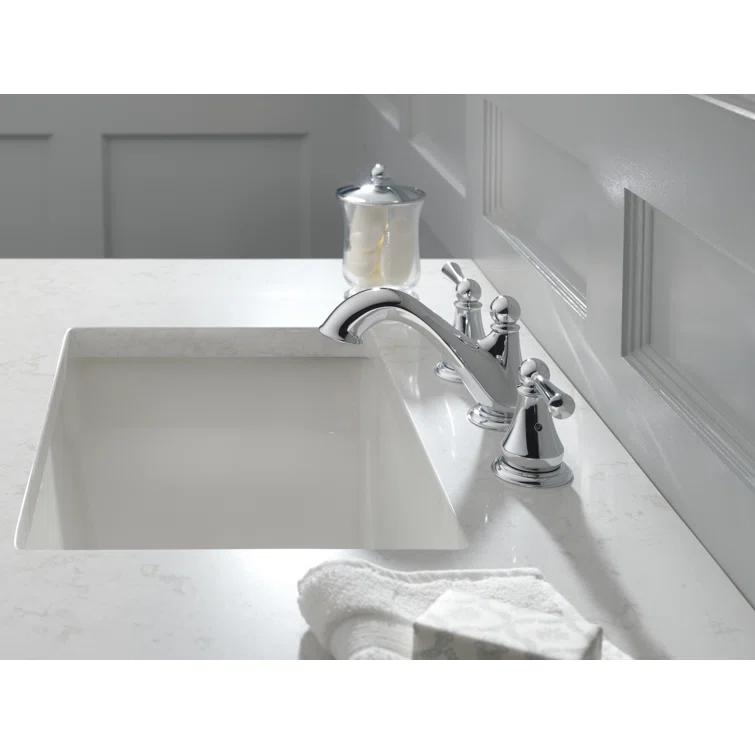 Haywood Widespread Bathroom Faucet 3 Hole, 2-handle Bathroom Sink Faucet with Drain Assembly