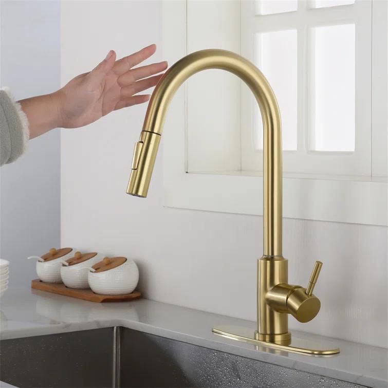 Touch Kitchen Faucet With Pull Down Sprayer