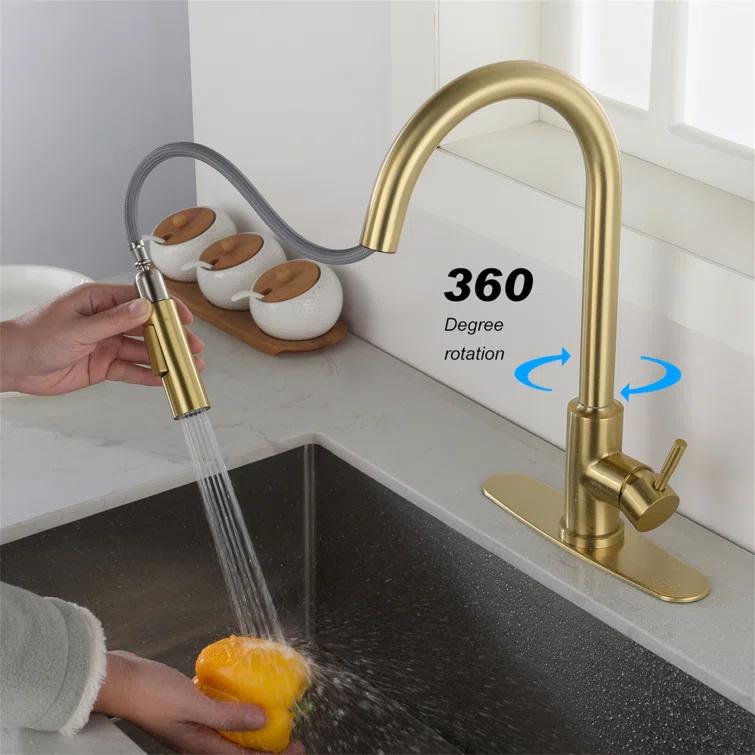 Touch Kitchen Faucet With Pull Down Sprayer